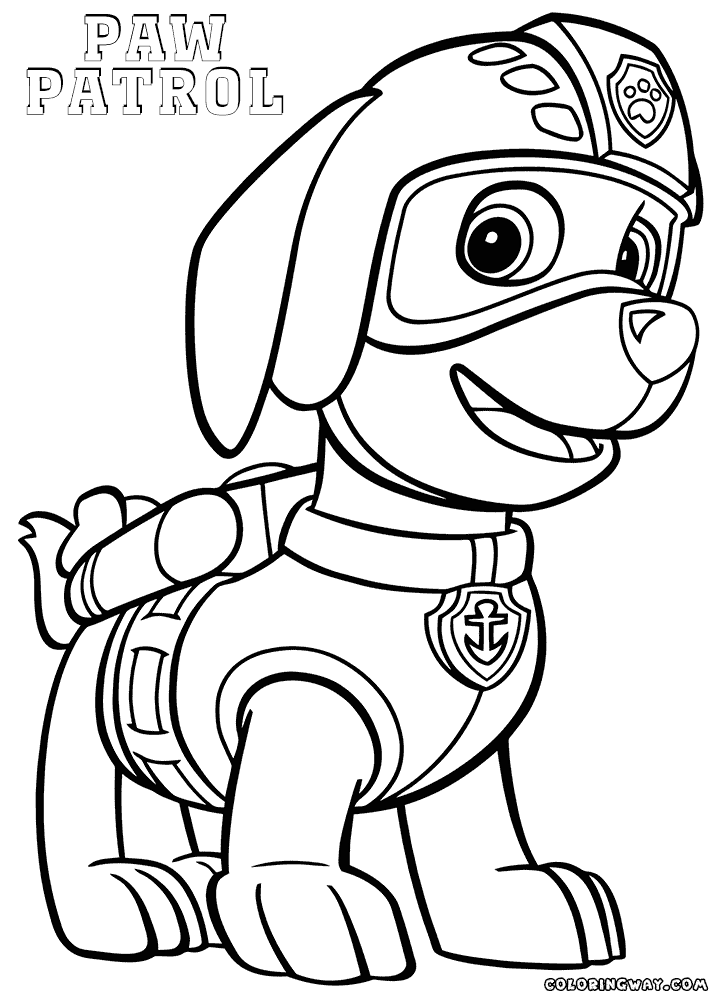 paw patrol coloring page  coloring home