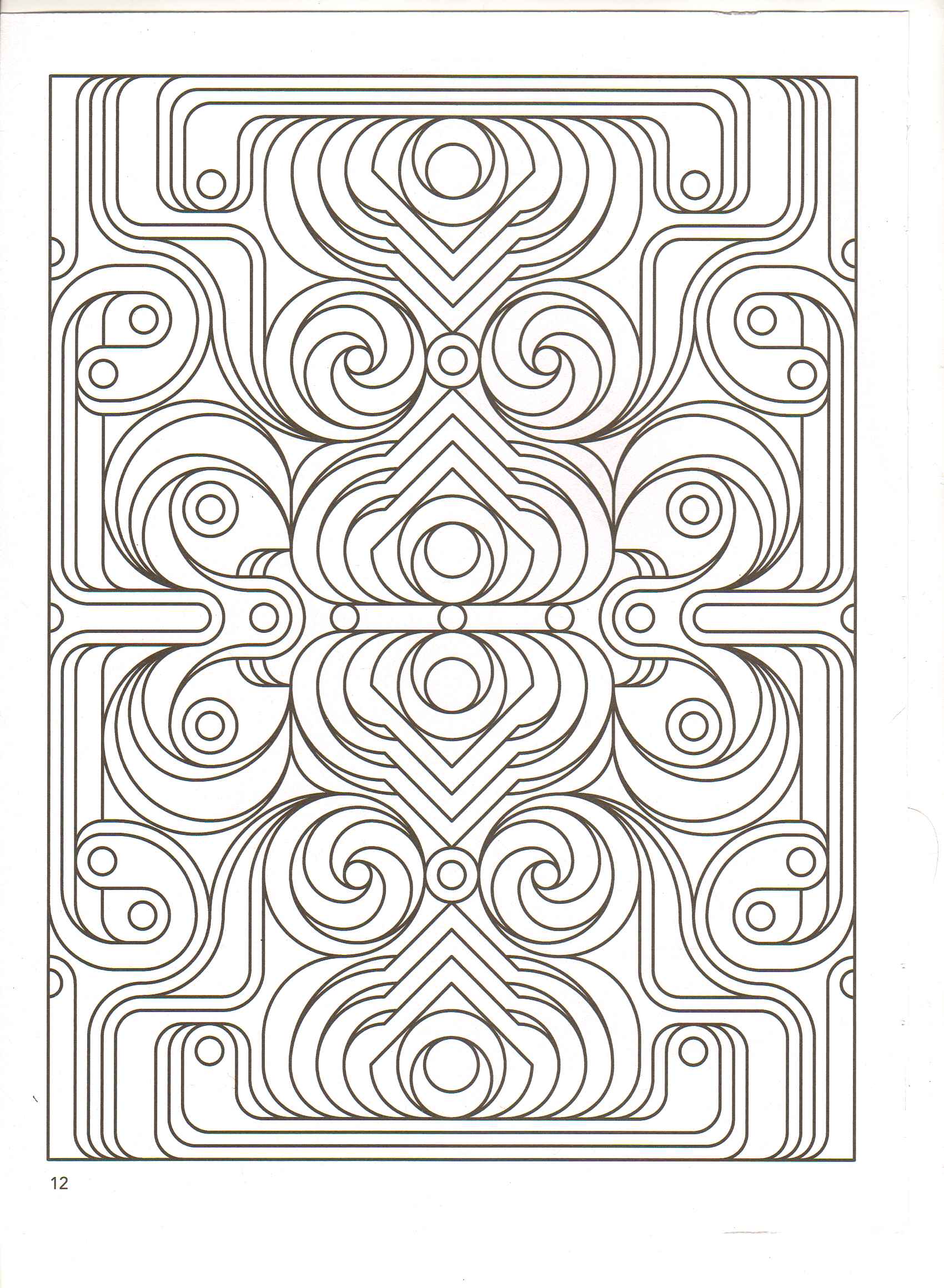 Related Fractal Coloring Pages item-22879, fractals Colouring ...