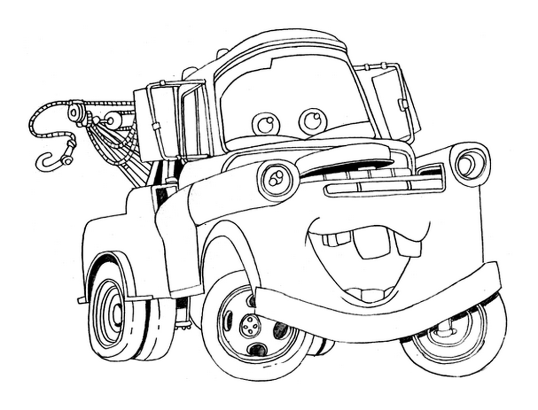 Tow Mater Coloring Pages Free Coloring Home