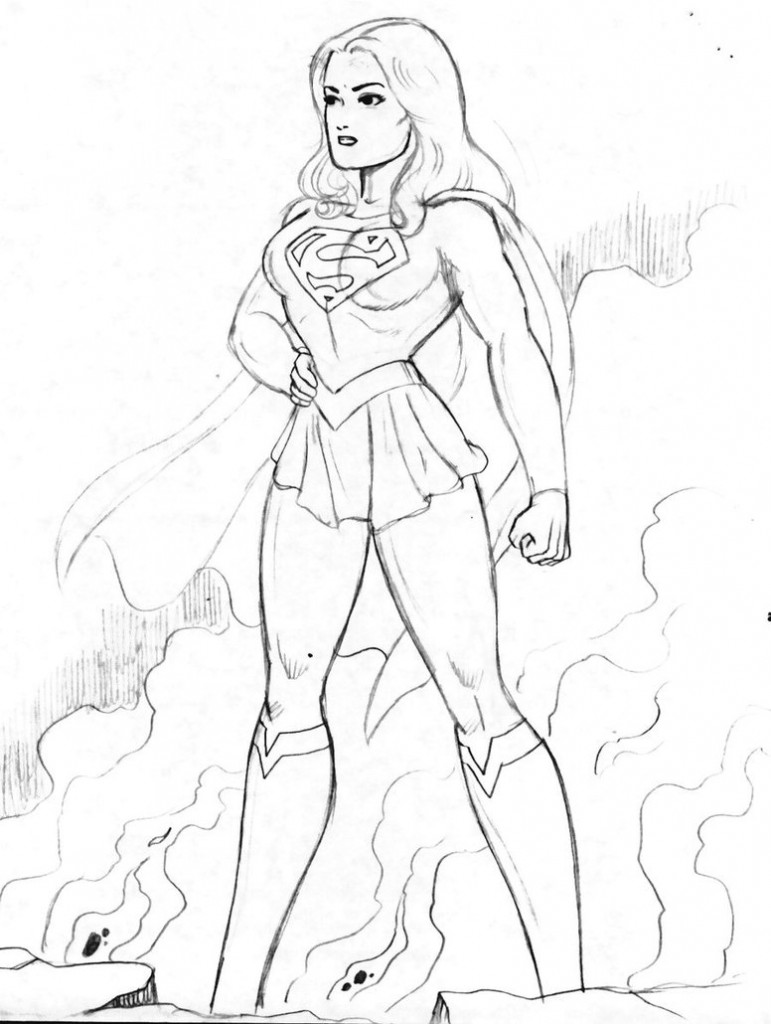 Superwoman Coloring Pages - Auromas.com