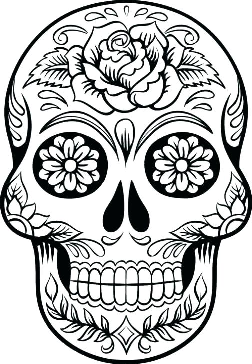 The best free Skeleton coloring page images. Download from ...
