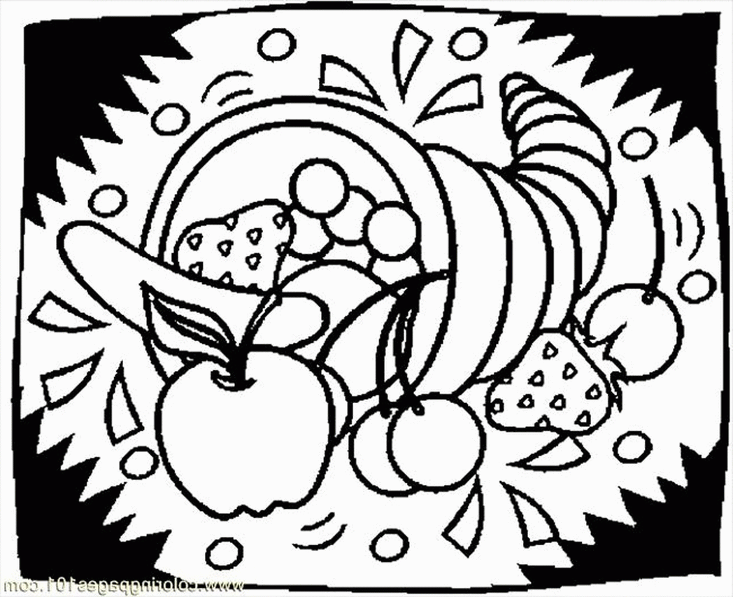 Free Printable Cornucopia Coloring Pages - Coloring Home