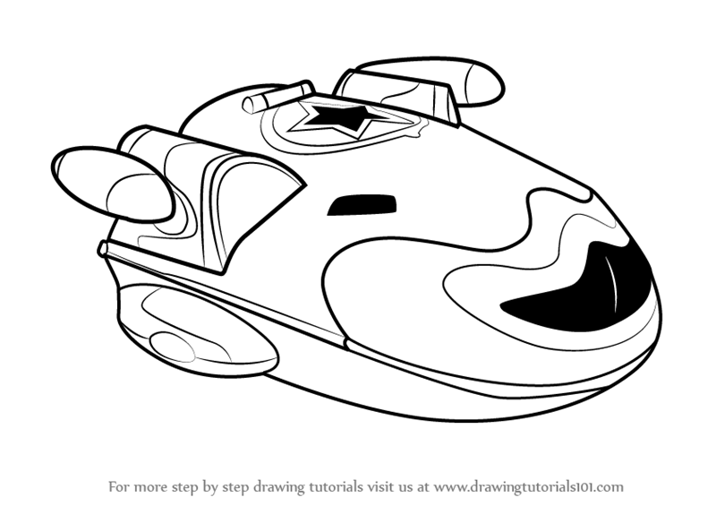 Learn How to Draw Jet Pad from Go Jetters (Go Jetters) Step by Step :  Drawing Tutorials