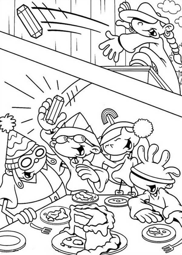 Partying Together Codename Kids Next Door Coloring Pages | Bulk Color