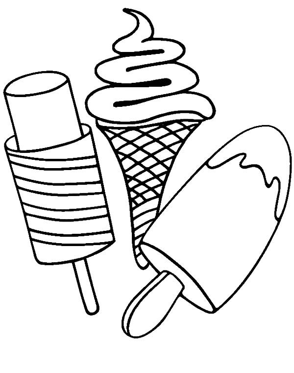 Popsicle Coloring Page - Coloring Home