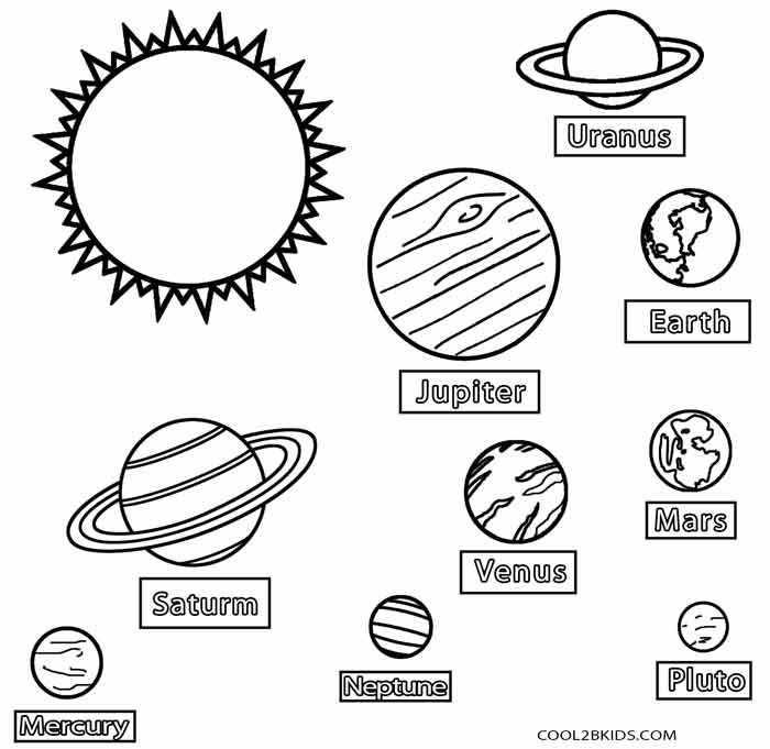 Printable Planet Coloring Pages For Kids | Cool2bKids