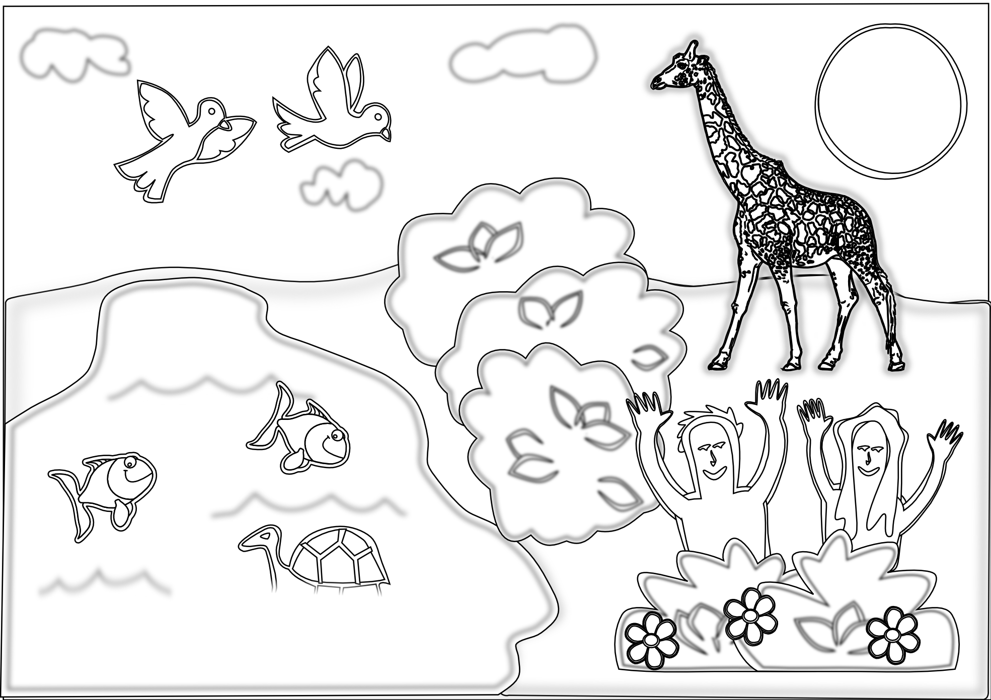 Creation Coloring Pages Booklet Creation Color Page Creation ...
