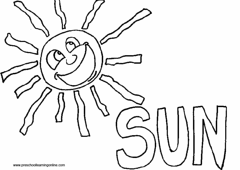 Weather Coloring Pages Preschool - Coloring Home
