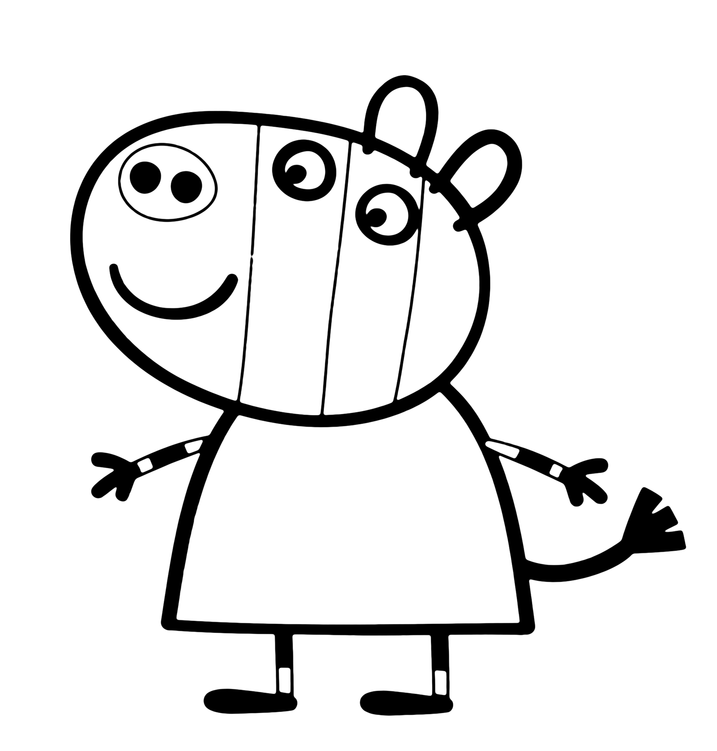 Peppa Pig And Friends Coloring Pages Print - Coloring Home