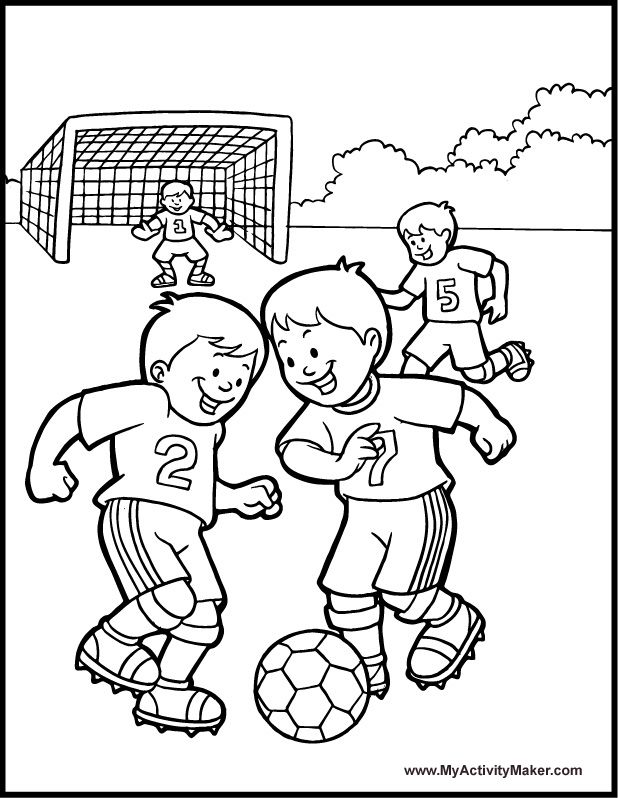 Sports Camp 15' | Coloring Pages, Hockey and Soccer