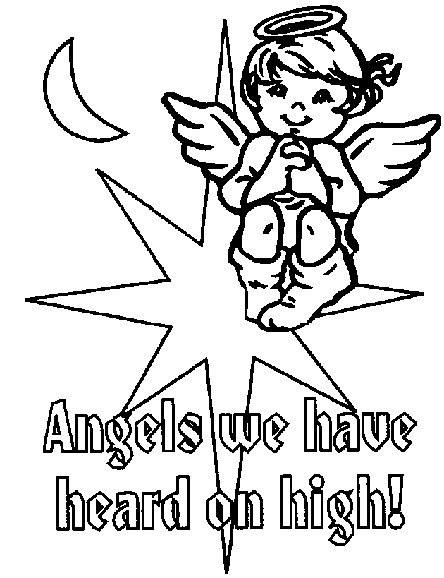 An Angel Comes To Joseph Coloring Page - Coloring Pages For All Ages