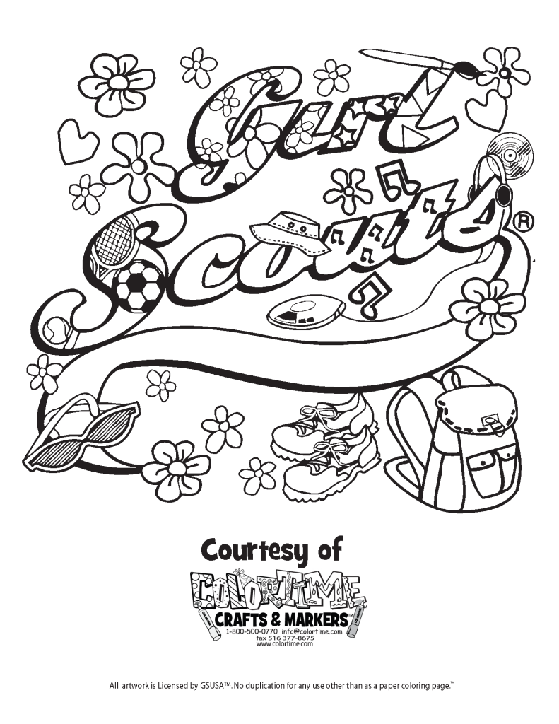 Coloring Pages: Free Coloring Pages Of Girl Scout Coloring Pages ...