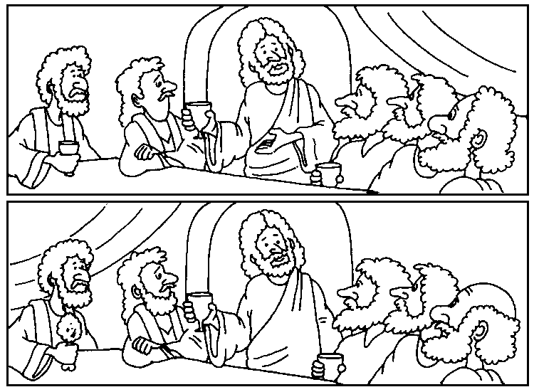 The Last Supper Coloring Page - Futpal.com