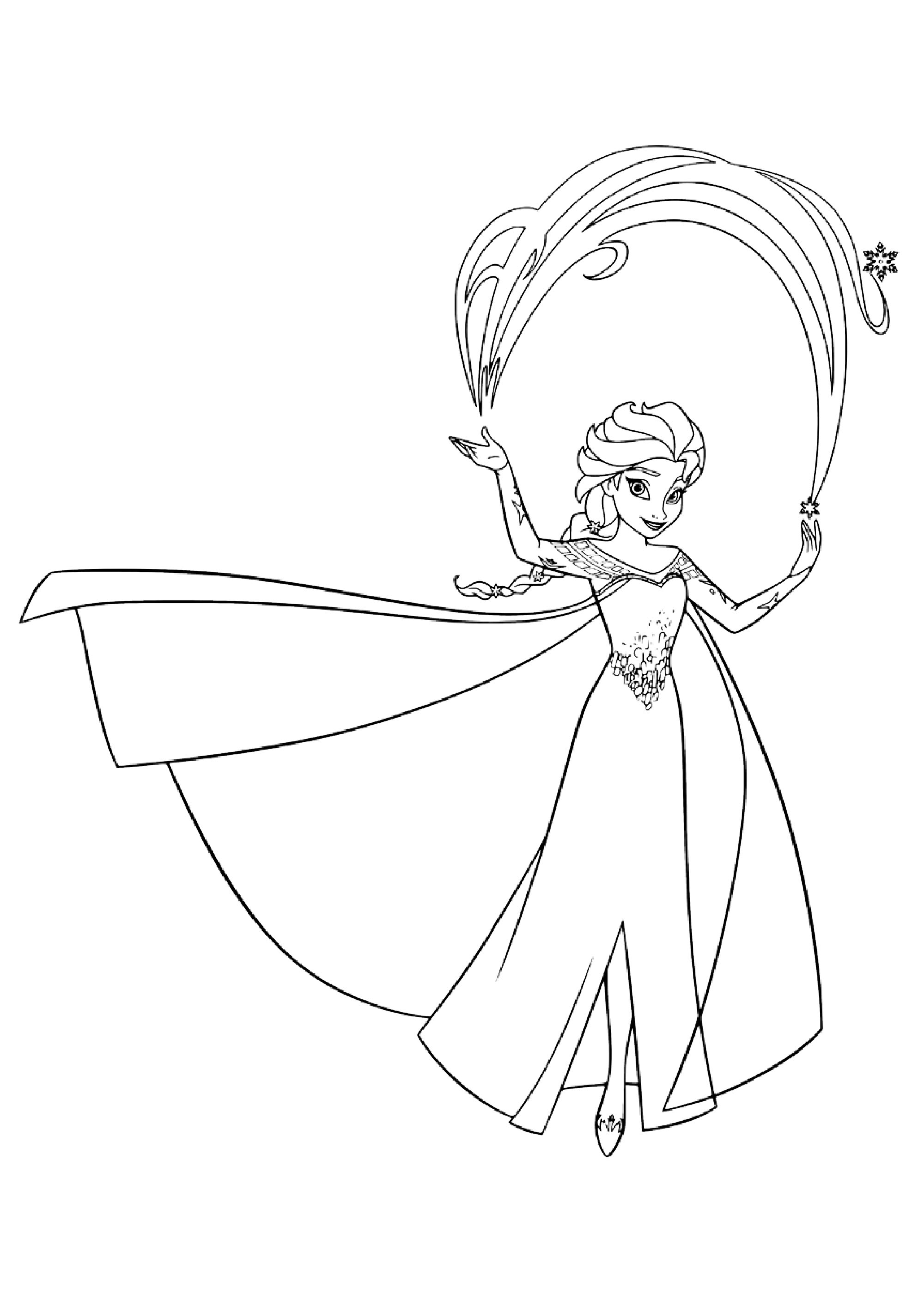 New Frozen 2 Coloring Page With Elsa Coloring Home Frozen Coloring