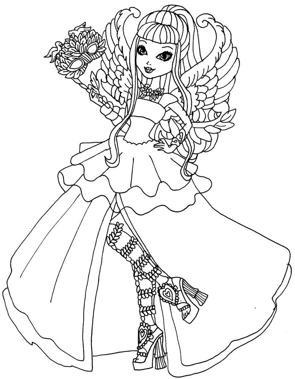 ever after high coloring pages by elfkena on DeviantArt