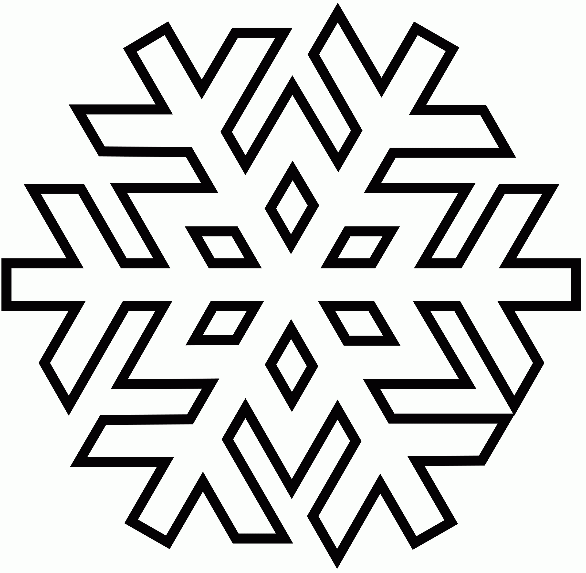 Simple Snowflake Coloring Pages Coloring Home