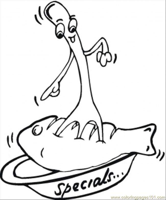 Fish Fork Coloring Page - Free Kitchenware Coloring Pages ...