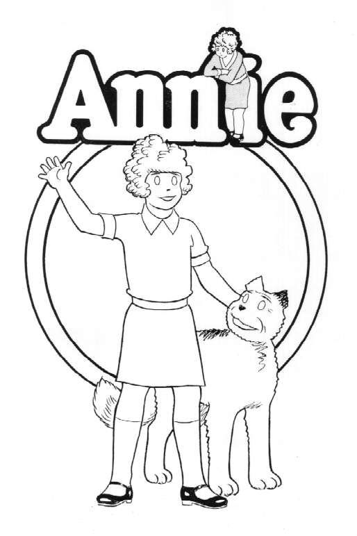 Little Orphan Annie Coloring Page