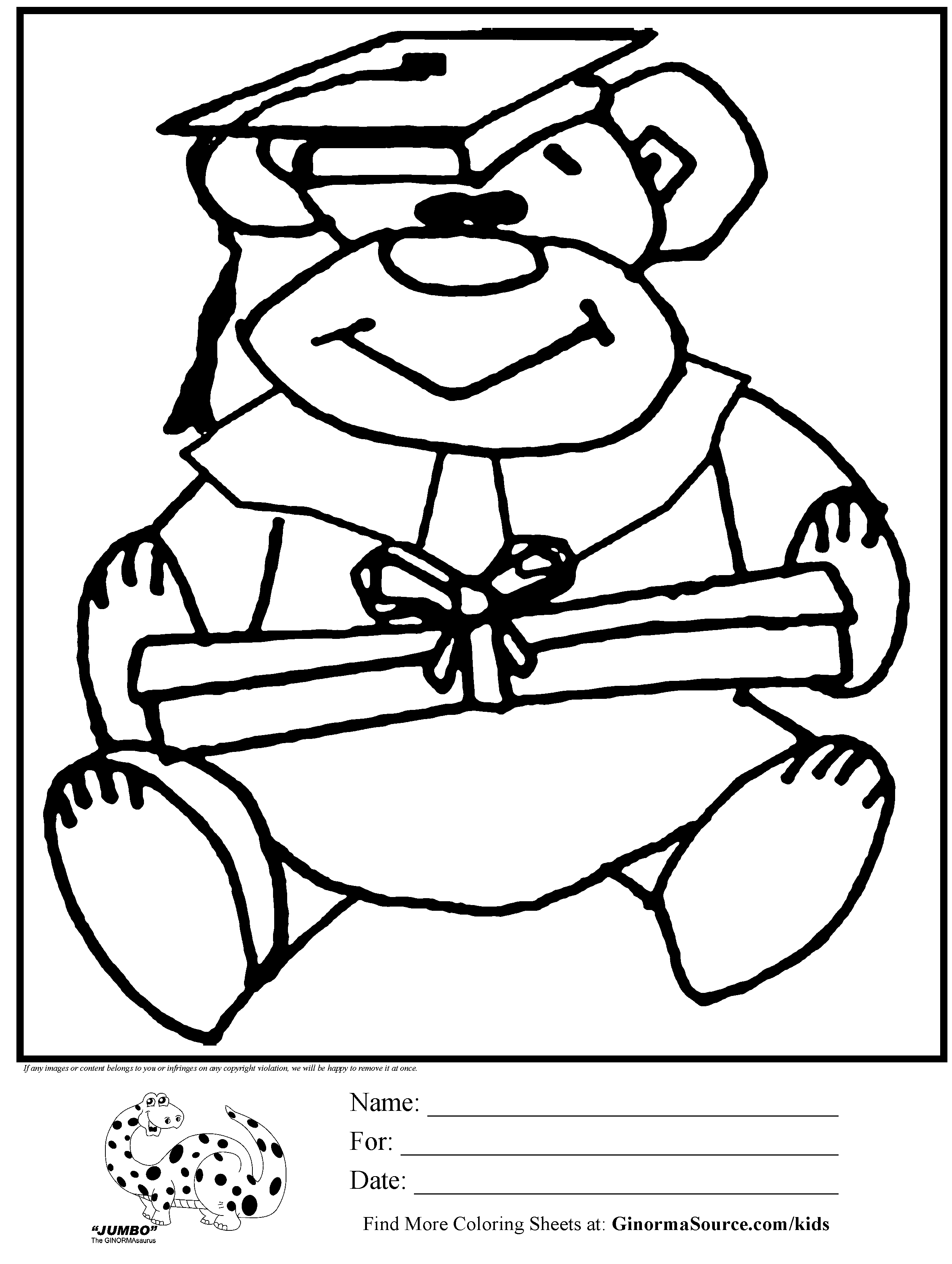 Printable Graduation Coloring Pages