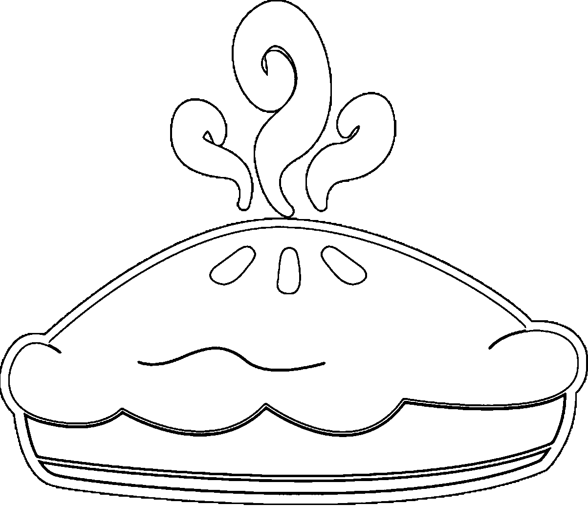 Apple Pie Coloring Page | Wecoloringpage