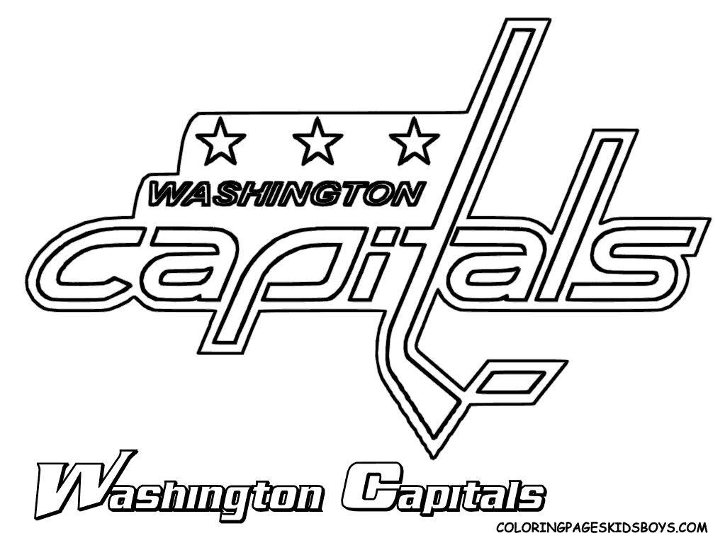 Washington Capitals Coloring Pages - Coloring Page