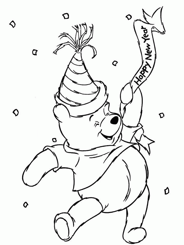 Pooh Books Coloring Pages... ediaa para Happy Birthday | Bees ...