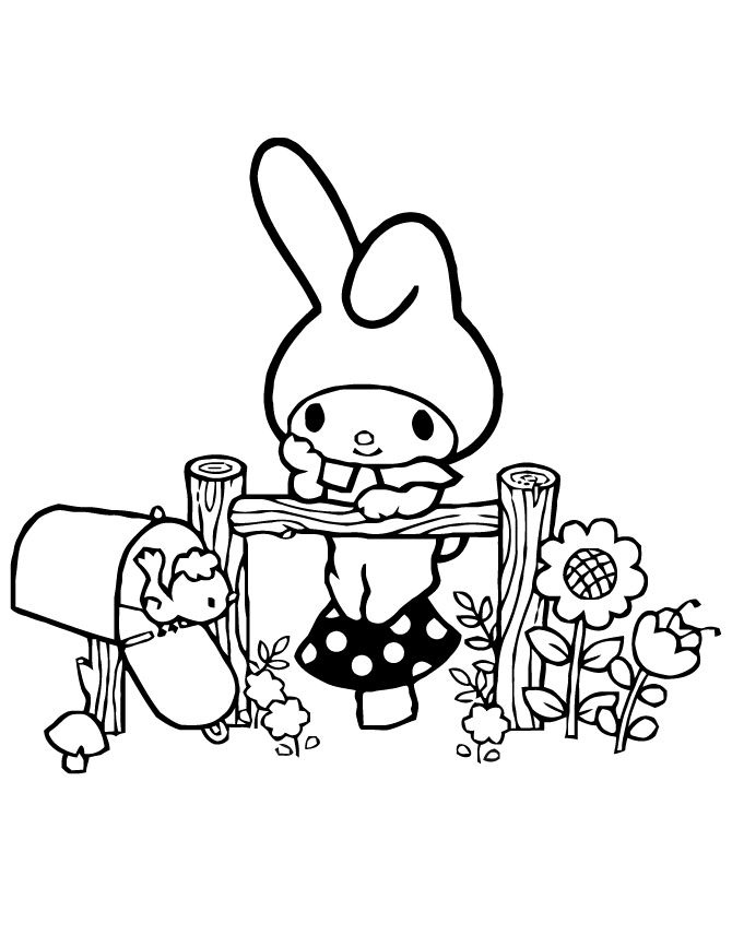 My Melody - Coloring Pages for Kids and for Adults