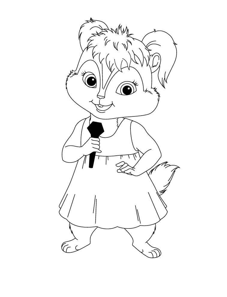 Coloring pages from Alvin and the chipmunks animated movie, 2-3 to ...