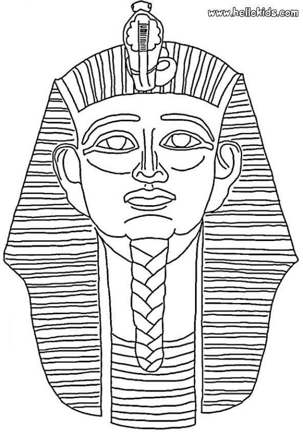 PHARAOH coloring pages - Pharaoh Mask