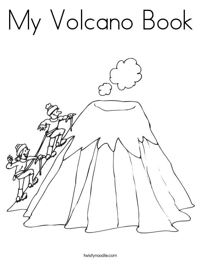 Printable Volcano Coloring Pages - Coloring Home