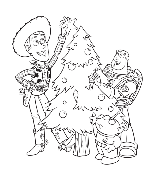Disney Christmas Colouring Pages Print - ugly christmas sweater