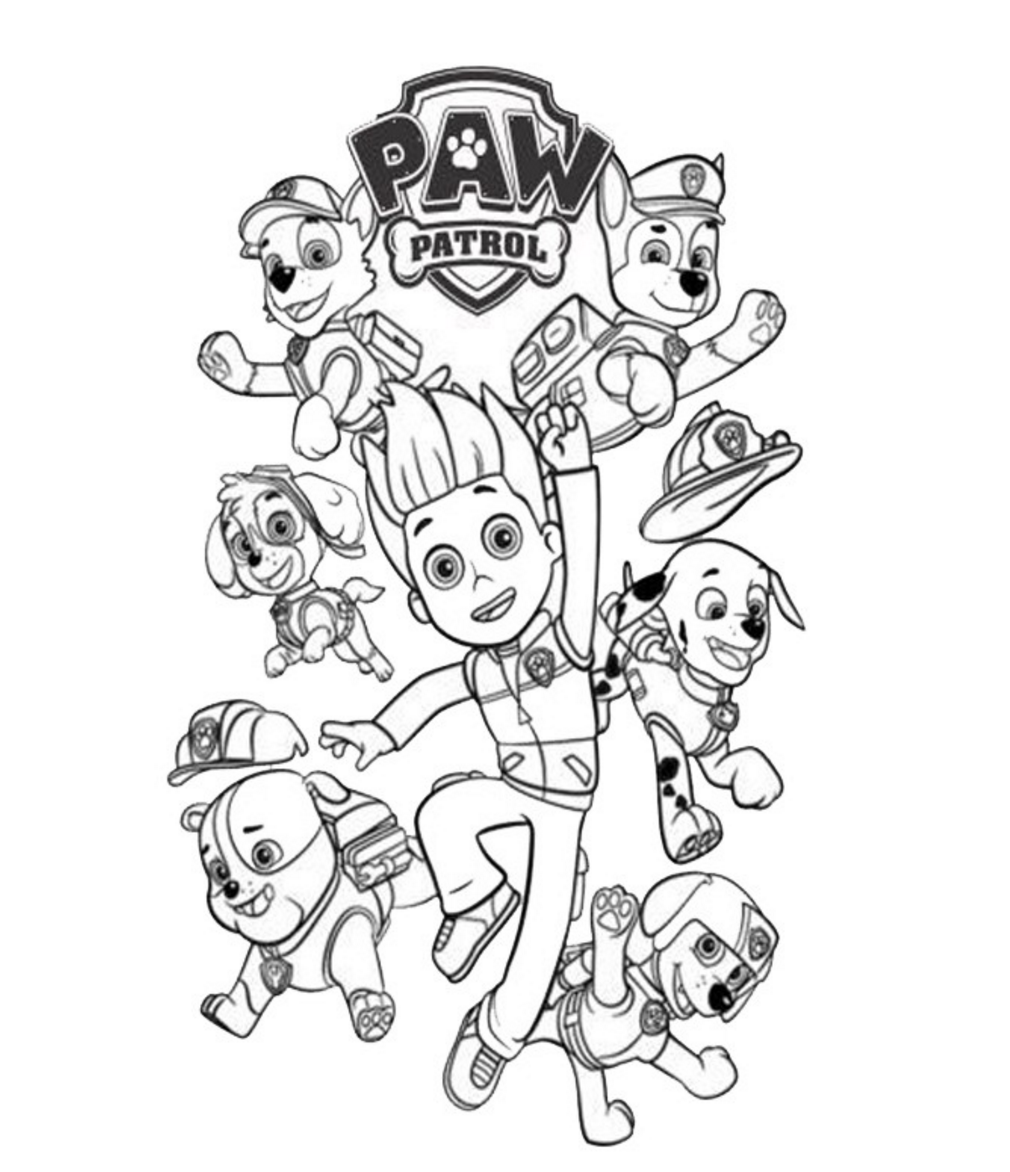 Paw Patrol Coloring Pages - Coloring Home