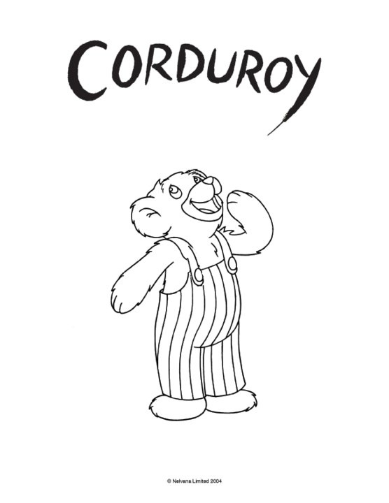 Corduroy Bear Coloring Page
