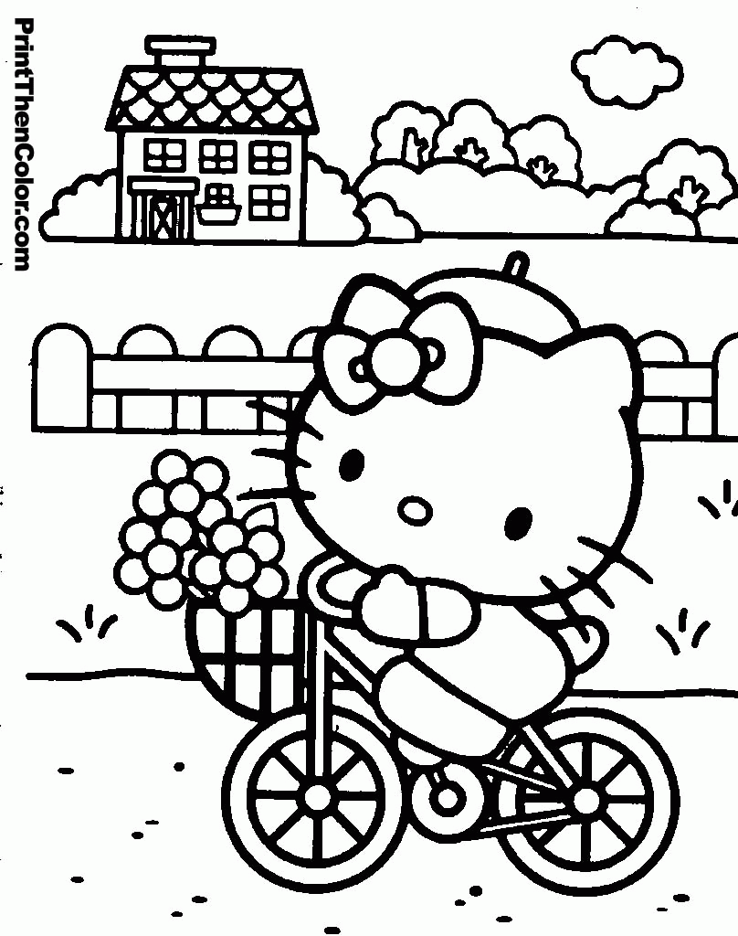 Hello Kitty Coloring Pages Pdf - Coloring Home