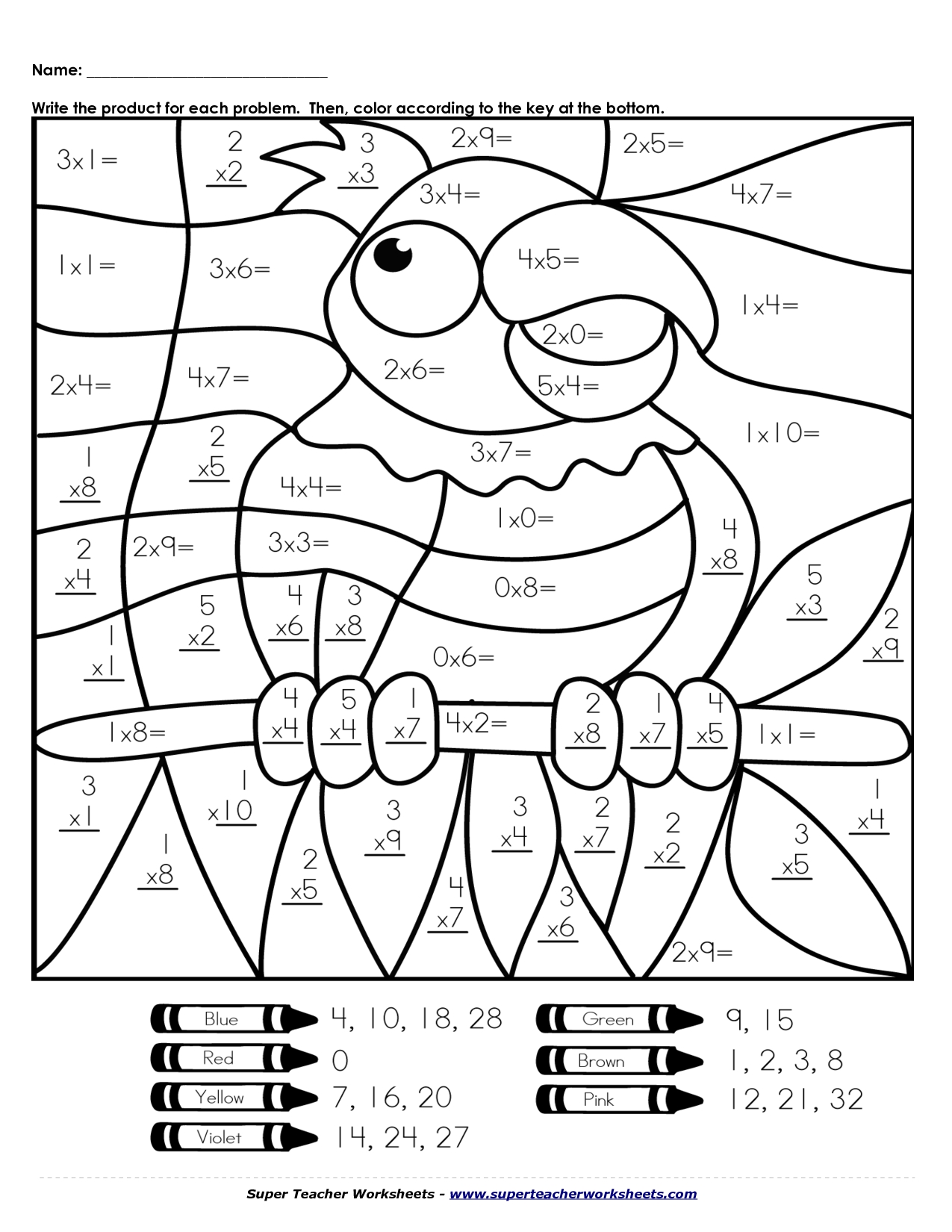 color-by-number-multiplication-printable