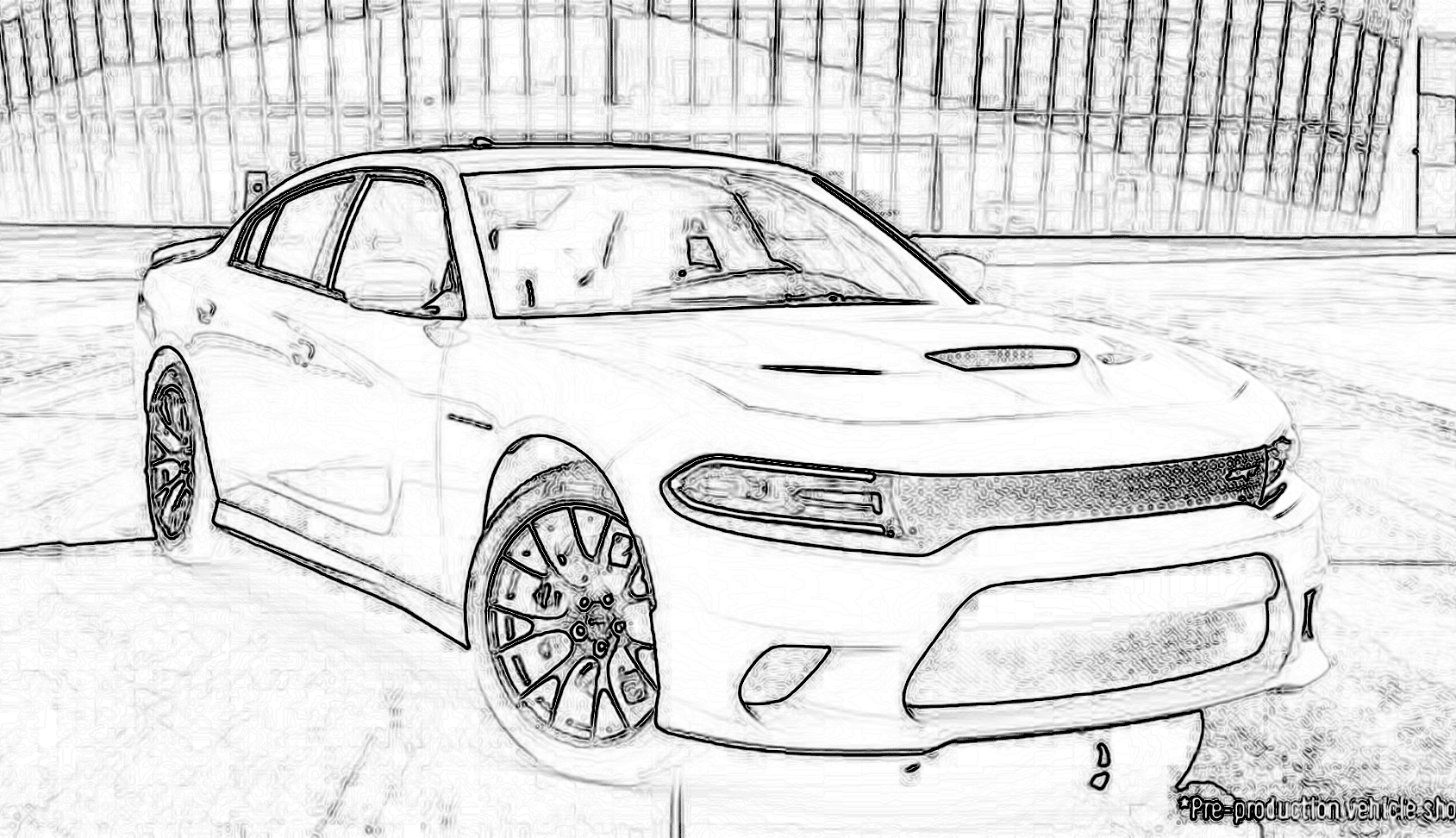 Dodge Charger 2015 Coloring Page  Coloring Home