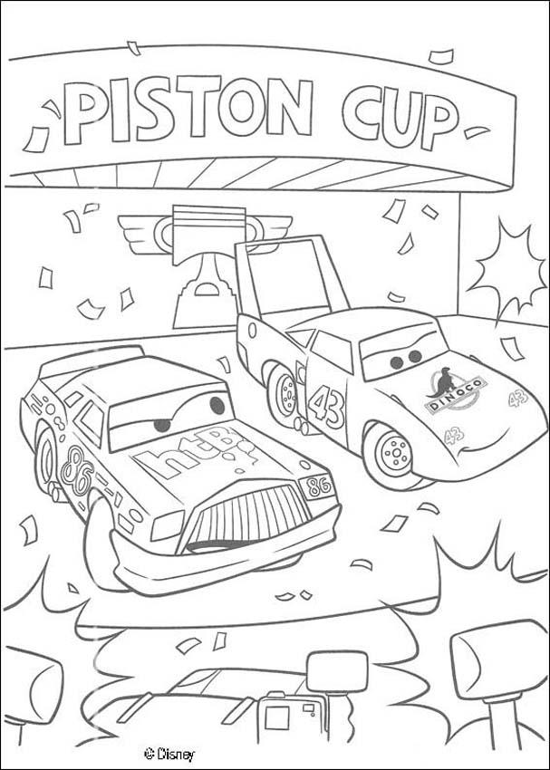 Cars coloring pages - Lightening McQueen - CARS 2