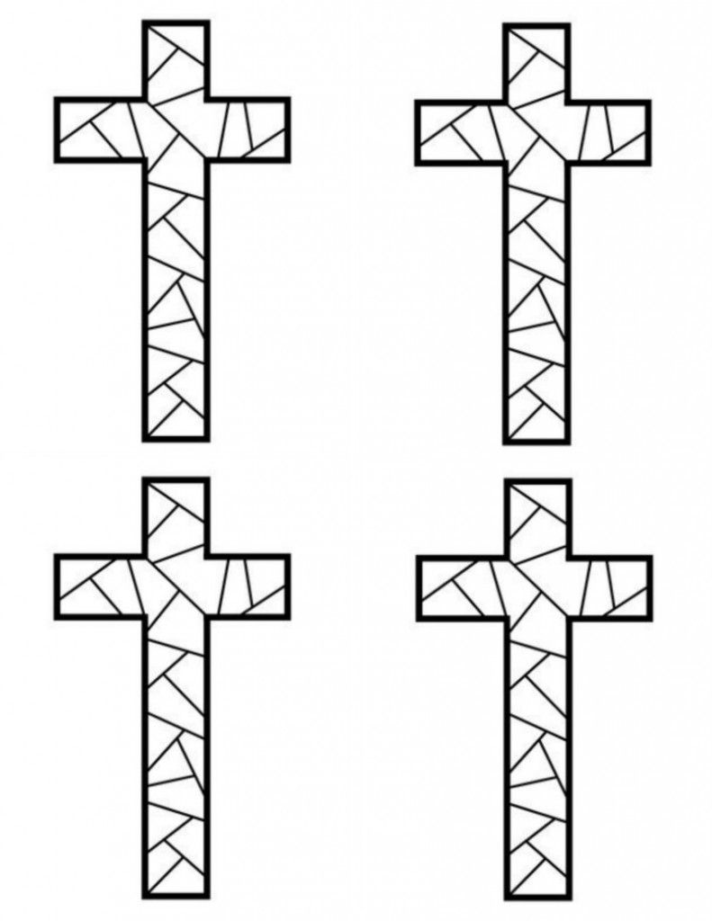 Free Printable Cross Coloring Pages -