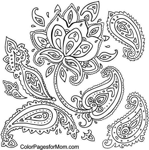 1000 Ideas About Paisley Coloring Pages On Pinterest