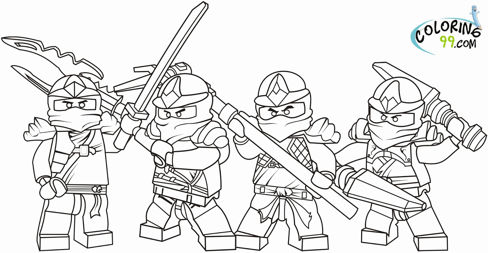 Lego Ninjago Coloring Pages Kai Zx - High Quality Coloring Pages