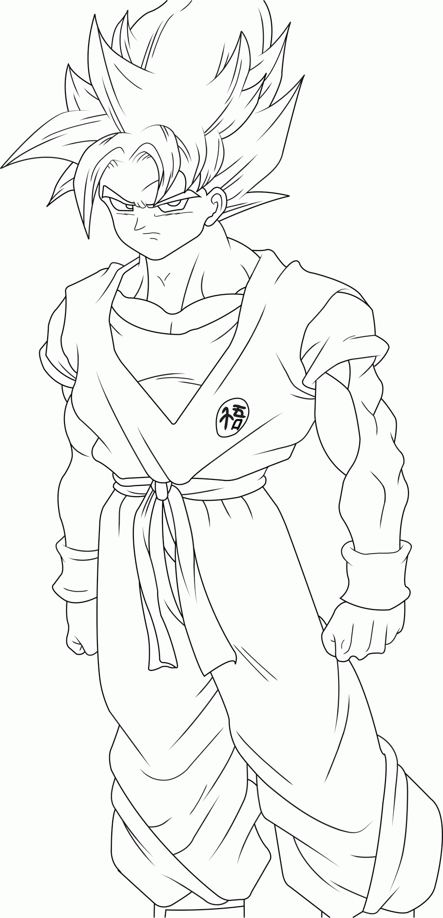 Goku Ssj Coloring Pages - Coloring Home