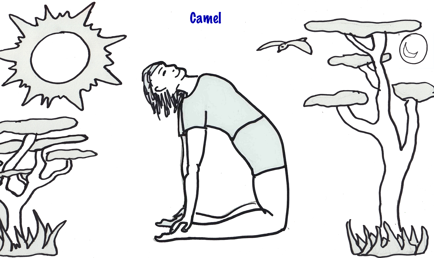 yoga coloring pages free - photo #18