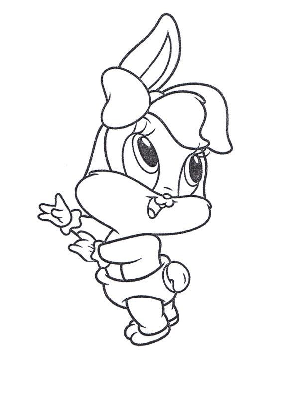Pin Coloring Page Baby Tunes Bugs Bunny Coloringme