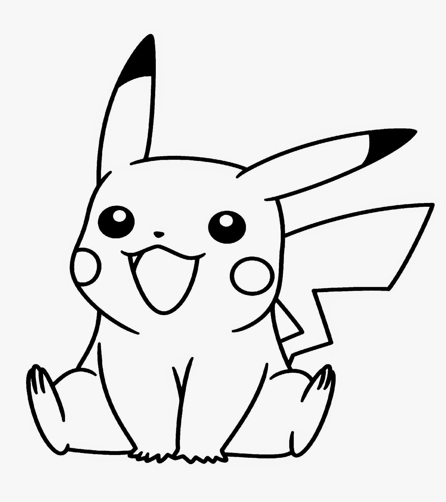 Pikachu Pokemon Coloring Pages Pdf - Draw-411