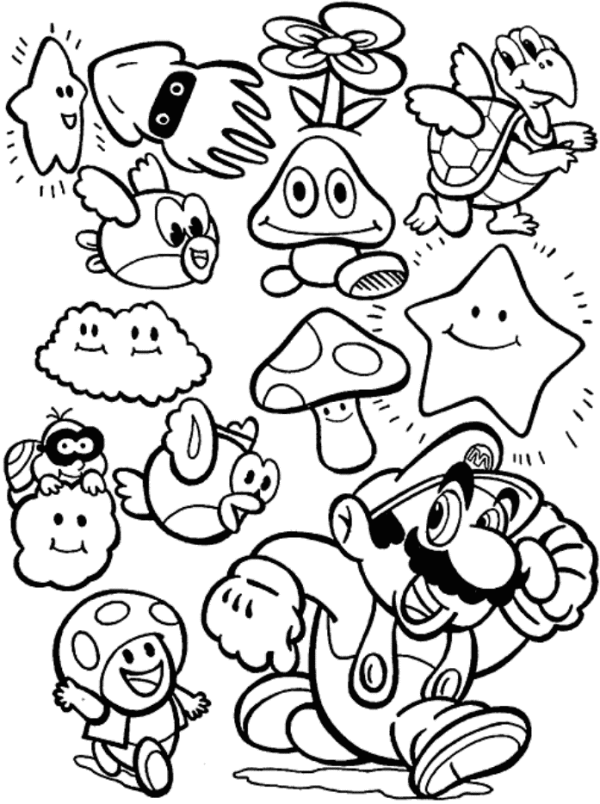 Mario Coloring Pages Games To Print - Boys Coloring Pages, Mario