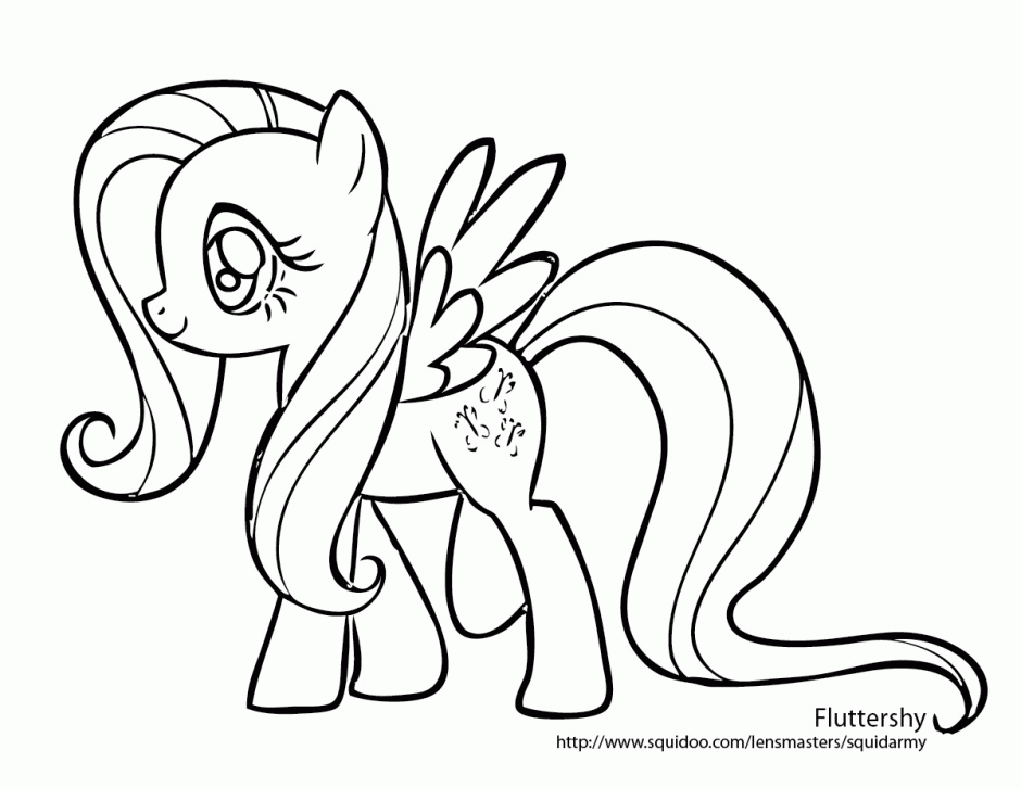 My Little Pony Friendship Is Magic Fluttershy - Coloring Pages for ...