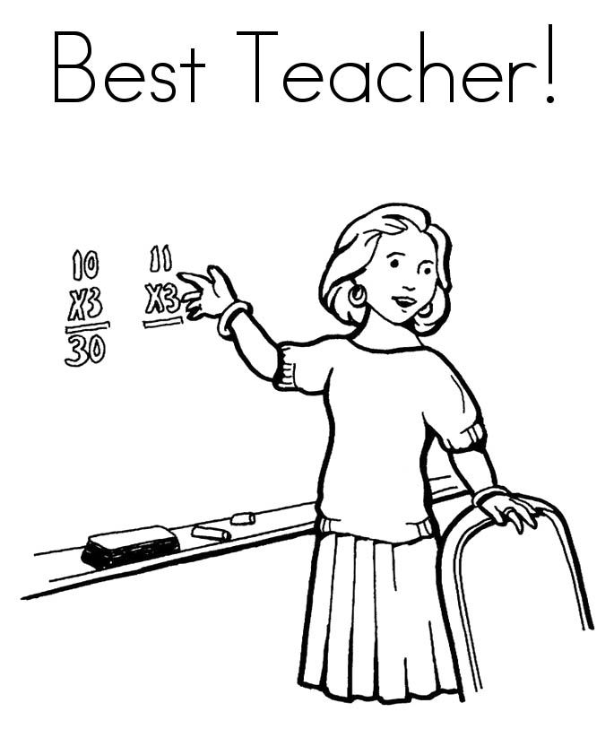 Teacher Coloring Pages : Teacher Appreciation Week Coloring Pages 