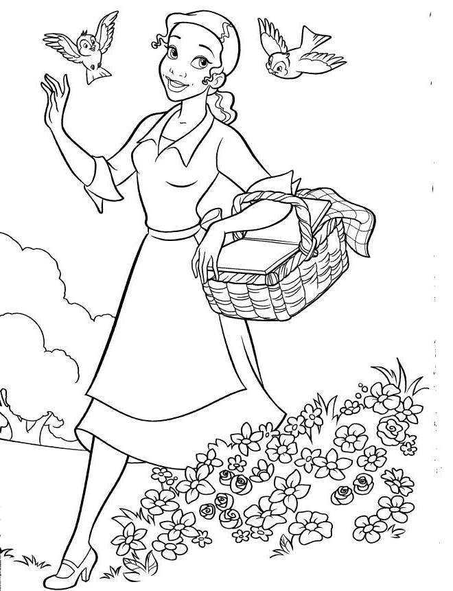 p is for princess coloring pages - photo #47