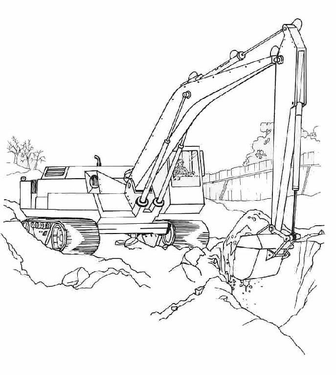 front loader coloring pages - photo #35