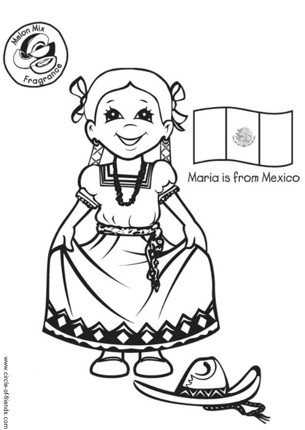 Mexico-coloring-5 | Free Coloring Page Site